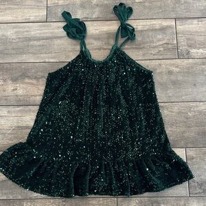 Free People Green Sequin Dress